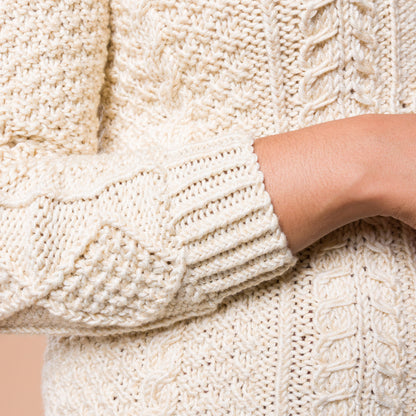 Caron Country Cables Knit Pullover Country Cables Knit Pullover made using Caron yarn