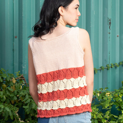 Caron Color Block Knit Tank Knit Tank made in Caron Colorama Bamboo Blend Yarn