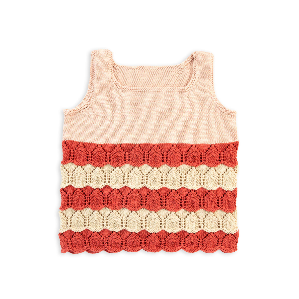 Knit Tank made in Caron Colorama Bamboo Blend Yarn