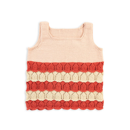 Caron Color Block Knit Tank Knit Tank made in Caron Colorama Bamboo Blend Yarn