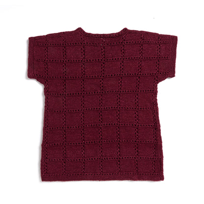 Caron Knit Boxy Tunic Tee Claret
