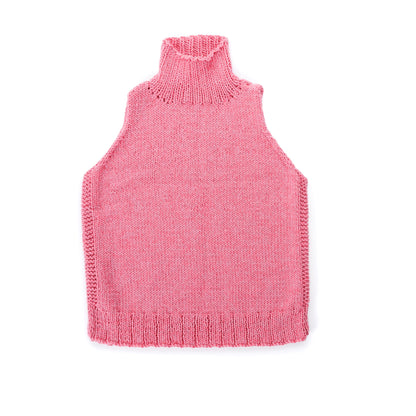 Caron Neck High Knit Vest Neck High Knit Vest made using Caron yarn