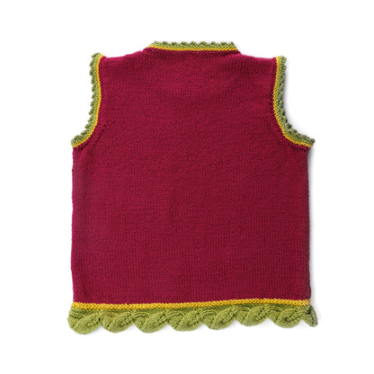 Caron Knit Lemon-y Vest Knit Lemon-Y Vest made using Caron yarn