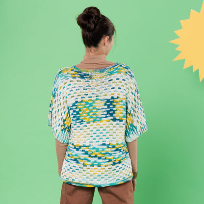 Caron Transitional Blocks Knit Top Caron Transitional Blocks Knit Top