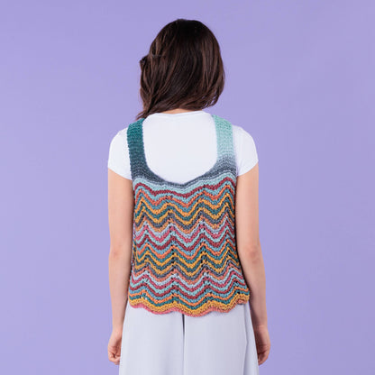 Caron Knit Chevron Tank Knit Chevron Tank made using Caron yarn