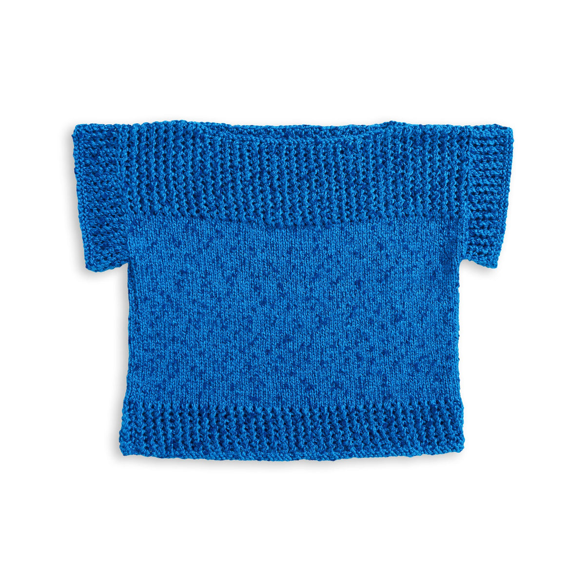 Knit Mesh Boatneck Tee made using Caron yarn