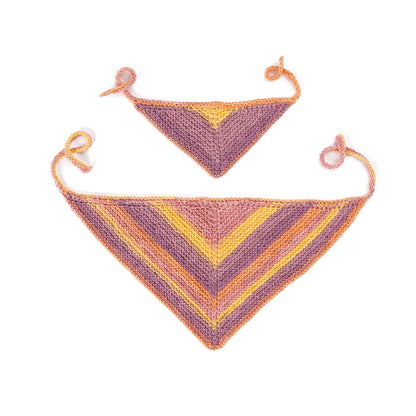 Caron Knit Cutie Kerchief Knit Cutie Kerchief made using Caron yarn