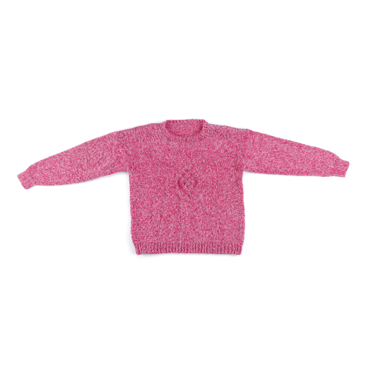 Knit Sweater With Celtic Medallion made using Caron yarn