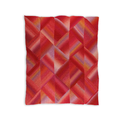 Caron Patchwork Triangles Knit Blanket Patchwork Triangles Knit Blanket made using Caron yarn