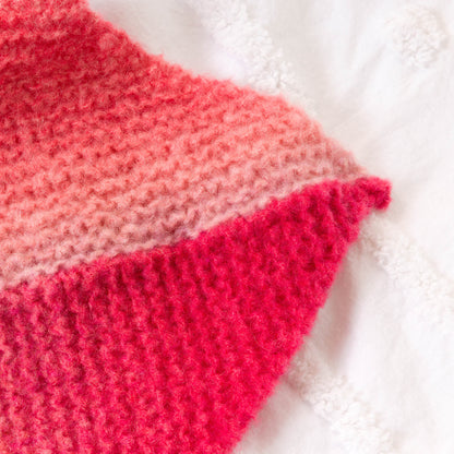 Caron Patchwork Triangles Knit Blanket Patchwork Triangles Knit Blanket made using Caron yarn
