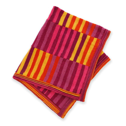 Caron Flowing With It Knit Blanket Flowing With It Knit Blanket made using Caron yarn