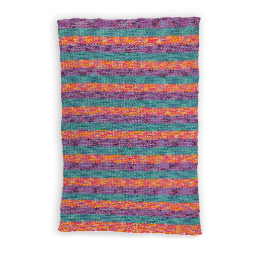 Slipstream Knit Blanket made using Caron yarn