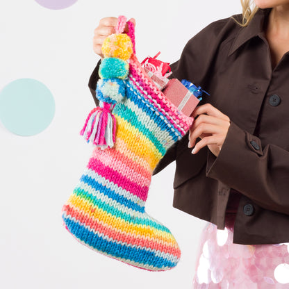 Caron Birthday Surprise Knit Stocking Caron Birthday Surprise Knit Stocking