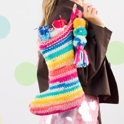 Caron Birthday Surprise Knit Stocking Caron Birthday Surprise Knit Stocking