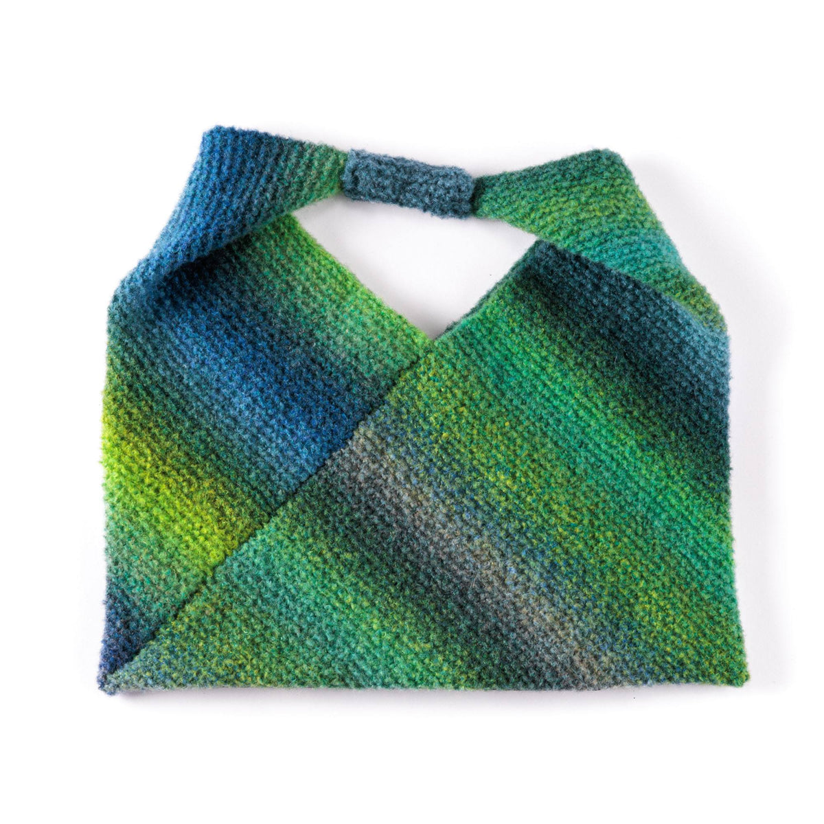 Knit Easy Angles Tote Bag made using Caron yarn