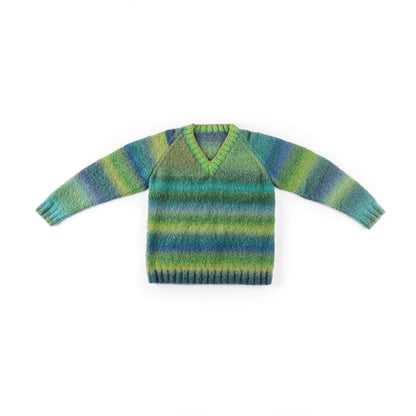 Caron Misty Horizon V-Neck Knit Sweater Misty Horizon V-Neck Knit Sweater made using Caron yarn