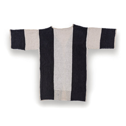Caron Knit Contrast Cardigan Knit Contrast Cardigan made using Caron yarn