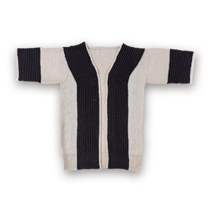Caron Knit Contrast Cardigan Knit Contrast Cardigan made using Caron yarn