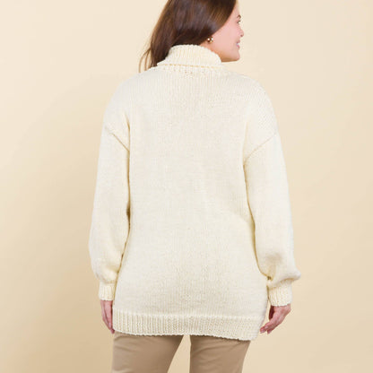 Caron Knit Cabled Pullover Aran