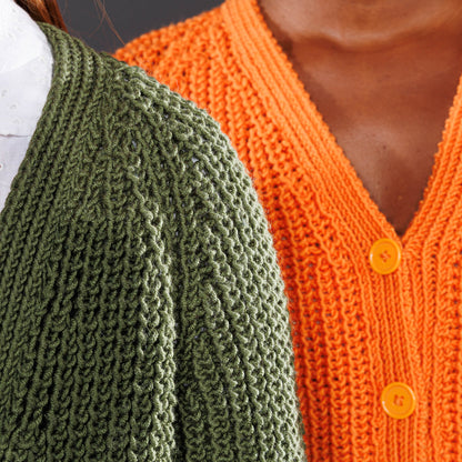 Caron Shake It Up Rib Knit Cardigan All Variants