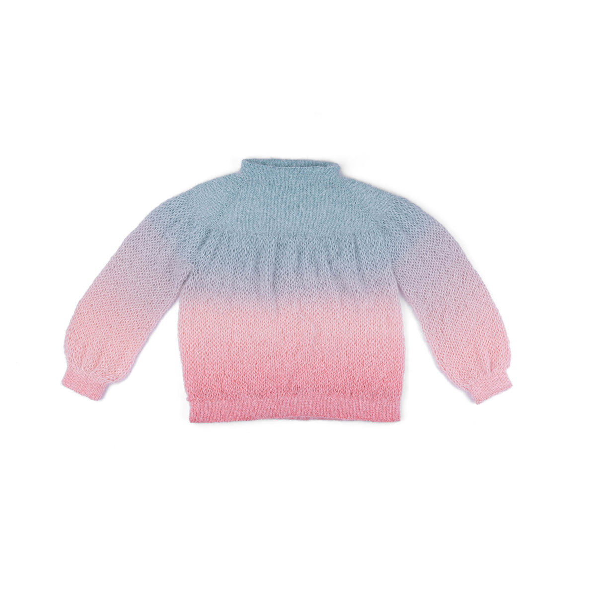 Pastel Bubble Knit Pullover made using Caron yarn