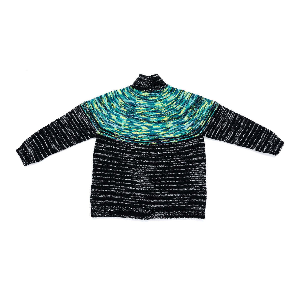 Smash Colors Knit Yoke Sweater made using Caron yarn