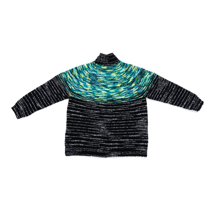 Caron Smash Colors Knit Yoke Sweater Smash Colors Knit Yoke Sweater made using Caron yarn