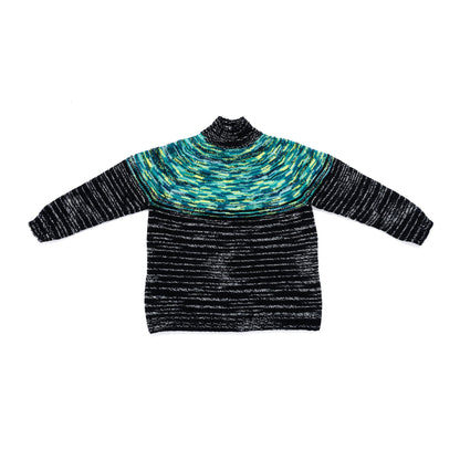 Caron Smash Colors Knit Yoke Sweater Smash Colors Knit Yoke Sweater made using Caron yarn