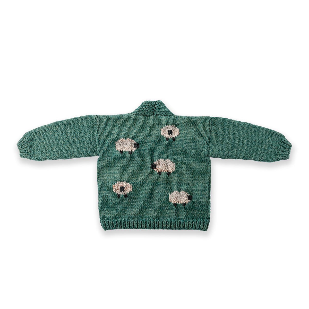 Knit Shepherd Cardigan made using Caron yarn