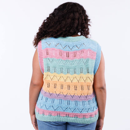 Caron Lacy Knit Vest Lacy Knit Vest made using Caron yarn