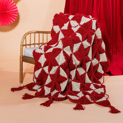 Caron Crochet 3D Star Blanket Crochet 3D Star Blanket made using Caron yarn