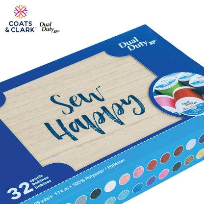 Coats & Clark Sewing Thread & Sew Happy Gift Box 32 Spools