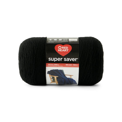 Red Heart Super Saver Yarn (1000g/35.3oz) Black