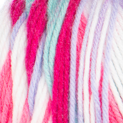 Red Heart All In One Granny Square Yarn (250g/8.8oz) Soft  White - Pink Punch