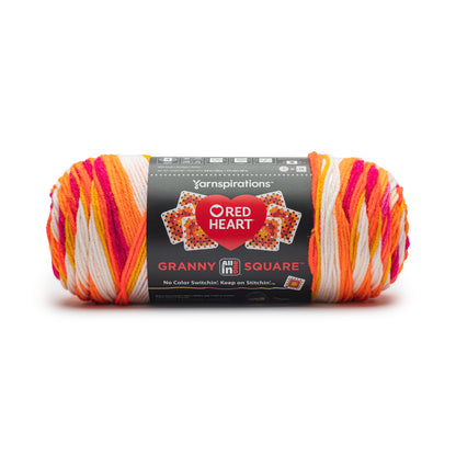 Red Heart All In One Granny Square Yarn (250g/8.8oz) Soft  White - Citrus Twist
