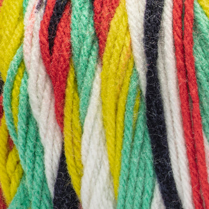 Red Heart All In One Granny Square Yarn (250g/8.8oz) Soft  White - Green Scream