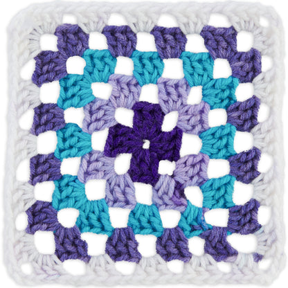 Red Heart All In One Granny Square Yarn (250g/8.8oz) Soft White - Amethyst