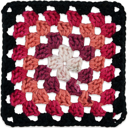 Red Heart All In One Granny Square Yarn (250g/8.8oz) Black - Carnation Code