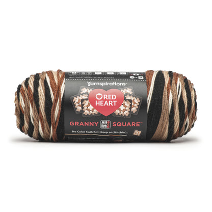 Red Heart All In One Granny Square Yarn (250g/8.8oz) Black - Espresso