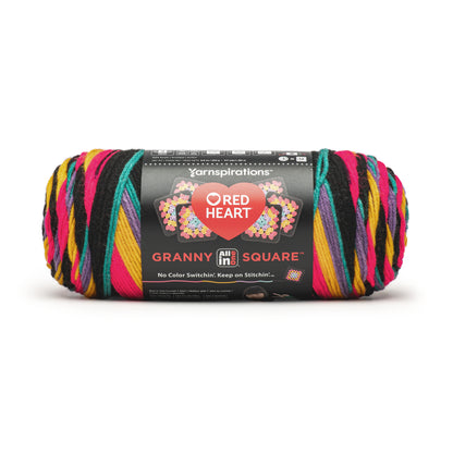 Red Heart All In One Granny Square Yarn (250g/8.8oz) Black - Rad Party