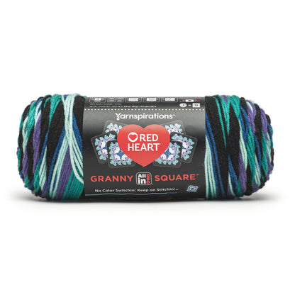 Red Heart All In One Granny Square Yarn (250g/8.8oz) Black - Totally Teal