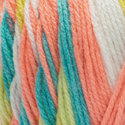 Red Heart All In One Granny Square Yarn (250g/8.8oz) Soft White - Rainbow Sherbet