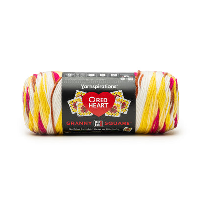 Red Heart All In One Granny Square Yarn (250g/8.8oz) Soft White - Buttercup Blush