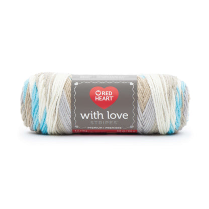 Red Heart With Love Yarn - Clearance Shades Sandbar Stripe