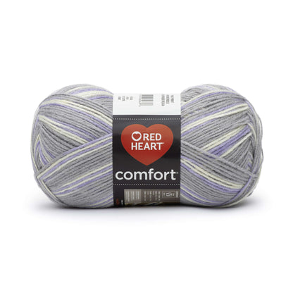 Red Heart Comfort Yarn - Discontinued Shades Gray/Lavender Print