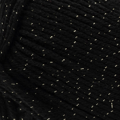 Red Heart Comfort Yarn - Discontinued Shades Black/Gold(Shimmer)