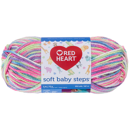 Red Heart Soft Baby Steps Yarn Giggle Print