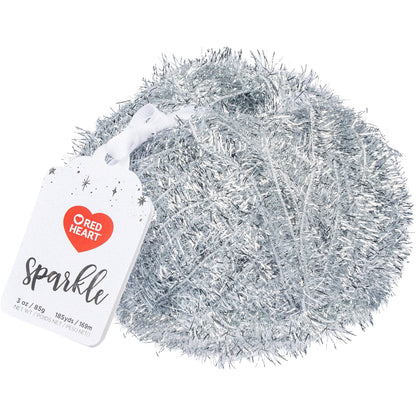 Red Heart Sparkle Yarn - Discontinued Shades Silver