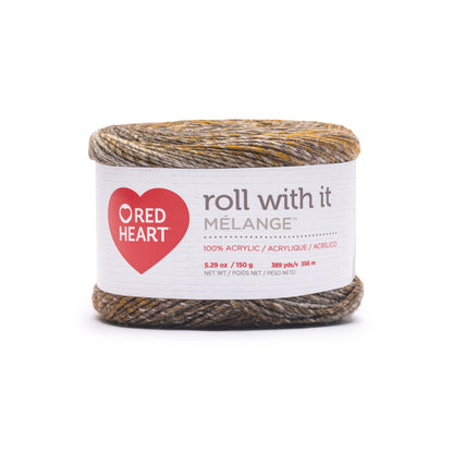 Red Heart Roll With It Melange Yarn Tiger's Eye