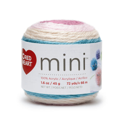 Red Heart Mini Yarn - Discontinued Shades Rose Bud